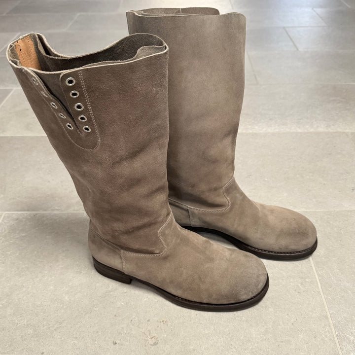 2005 Martin Margiela Khaki Suede Leather Boots
