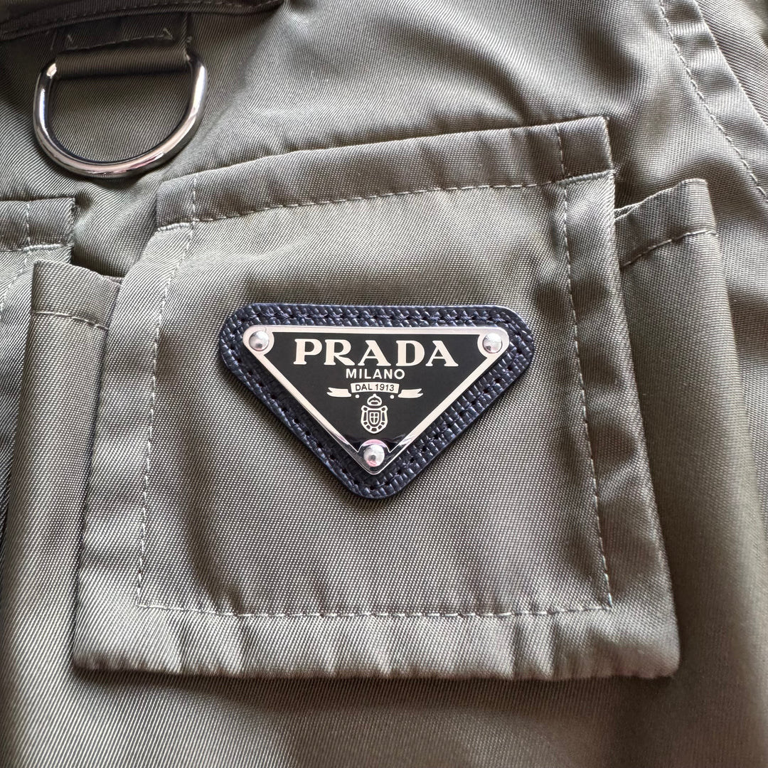 Prada SS2024 Re-Nylon Short-Sleeved Cargo Safari Shirt