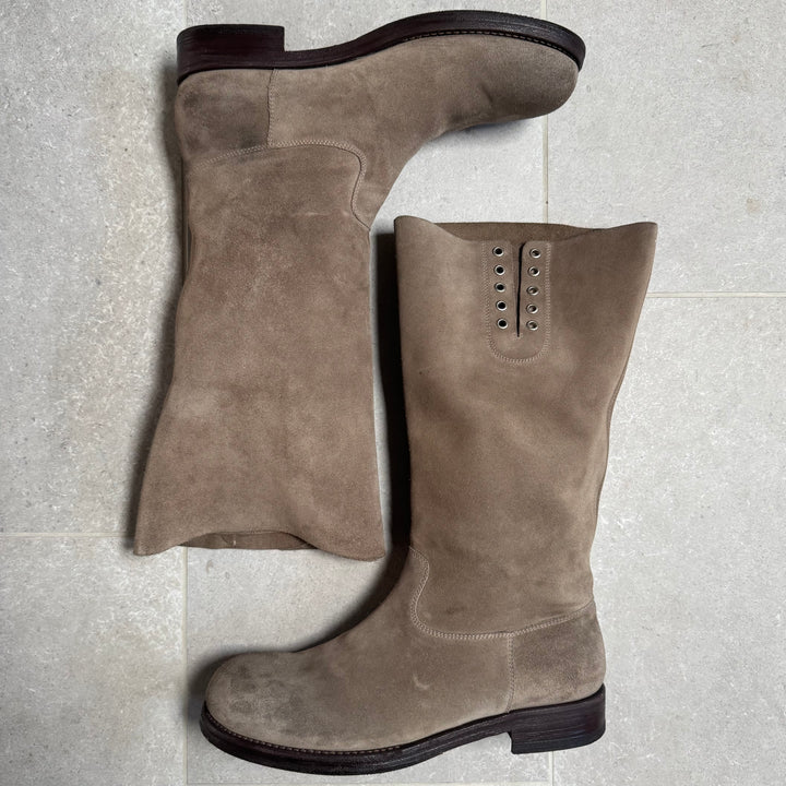 2005 Martin Margiela Khaki Suede Leather Boots