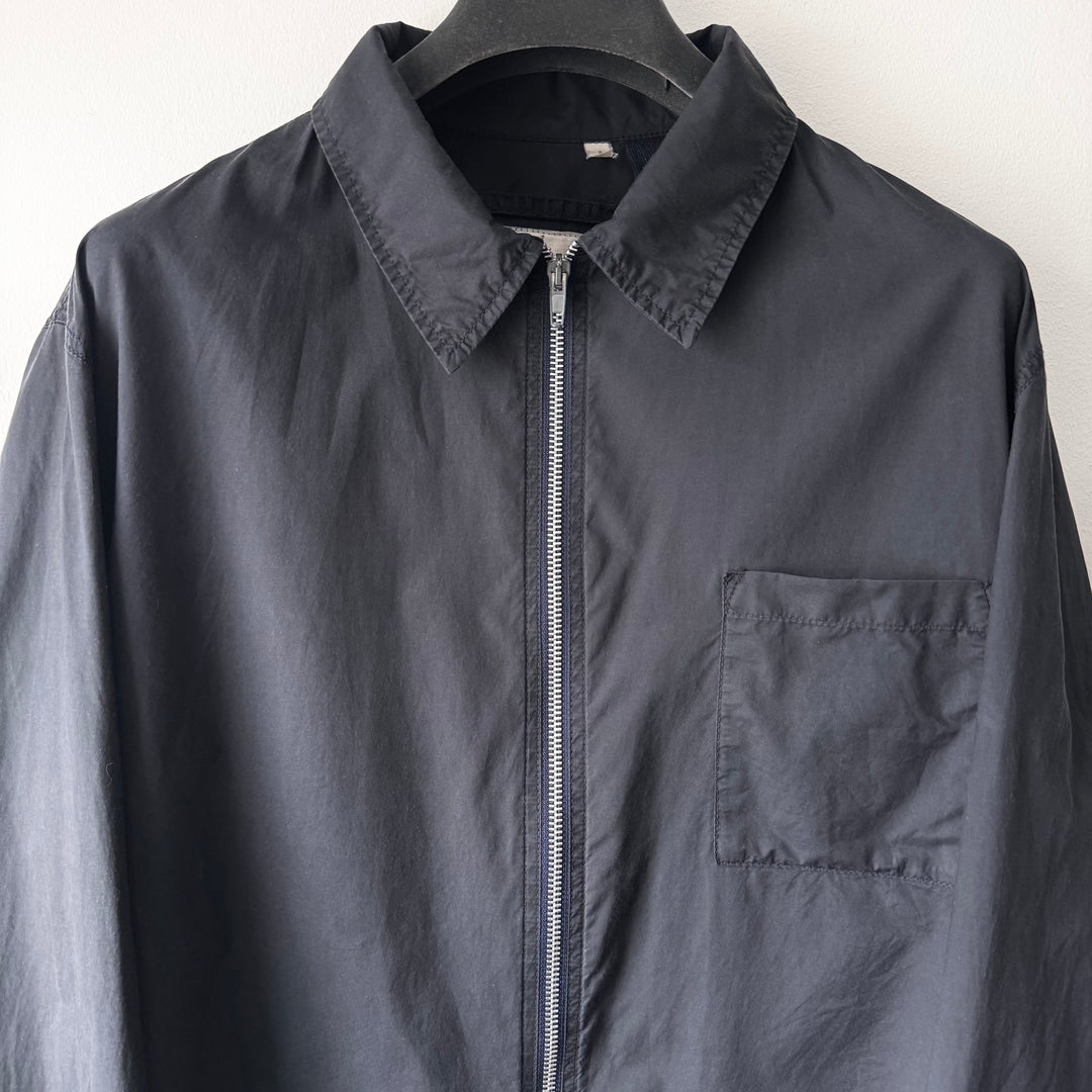 Helmut Lang 1999 Dark Navy 1 Pocket Parachute Zip Blouson Jacket