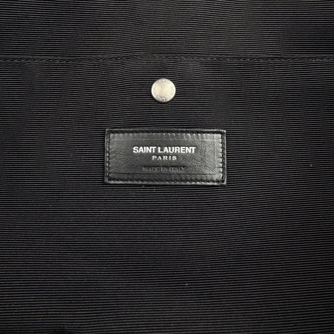 Saint Laurent By Hedi Slimane FW2014 Black Studded Leather Weekender Gym Bag