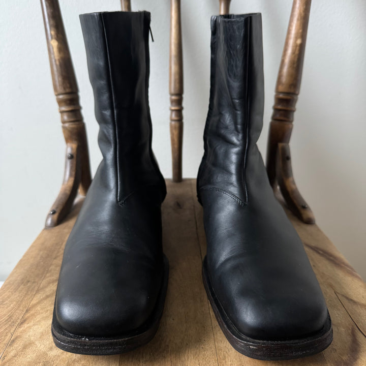 AW2003 Martin Margiela Square Toe Leather Boots