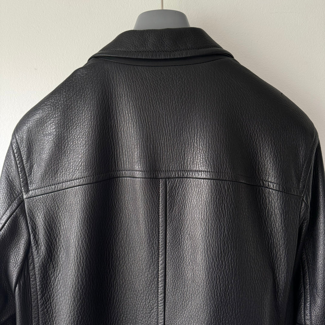 Prada 2000's Mainline Deer Leather Overcoat