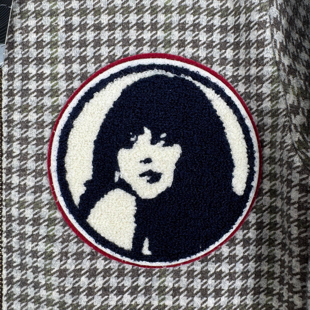 Hysteric Glamour Checkered Bomber Sweatshirt