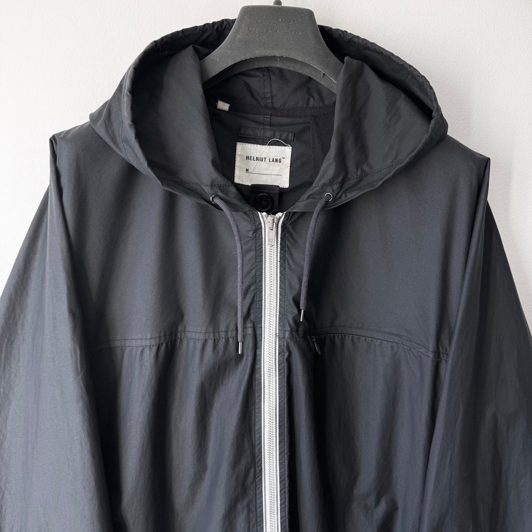 Helmut Lang SS1999 Black Cotton/Polyamide Packable Parachute Anorak