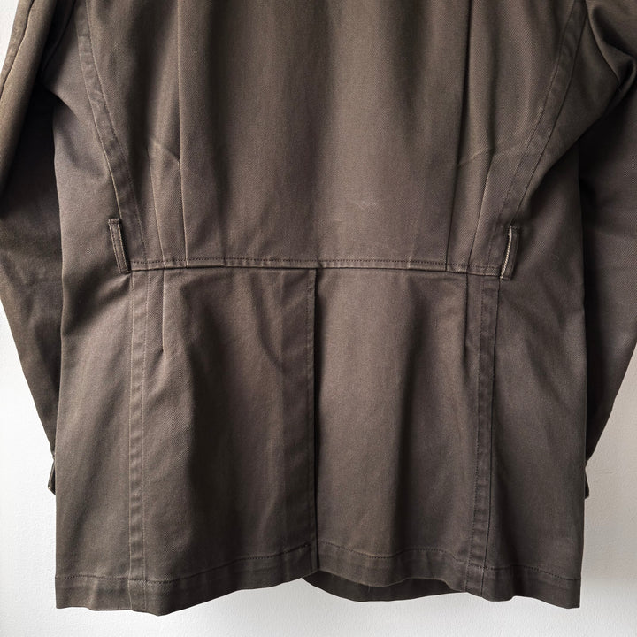 Gucci By Tom Ford SS2003 Brown Cotton Mandarin Collar Safari Jacket