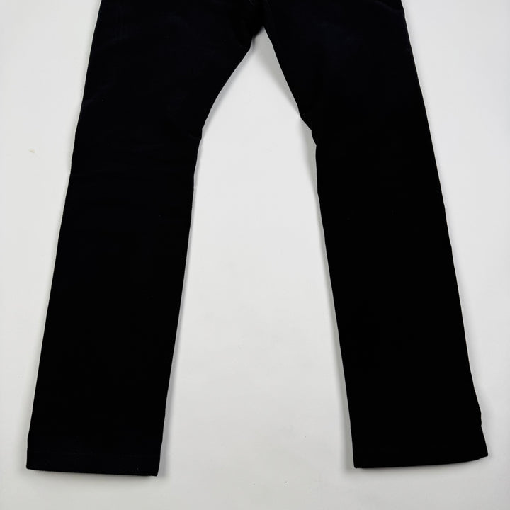 Rick Owens FW2024 Black Heavy Cotton Twill Bolan Banana Bootcut Pants