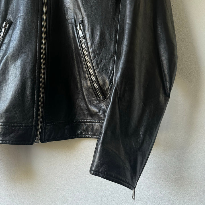 Prada SS2012 Mainline Moto Biker Lamb Leather Jacket