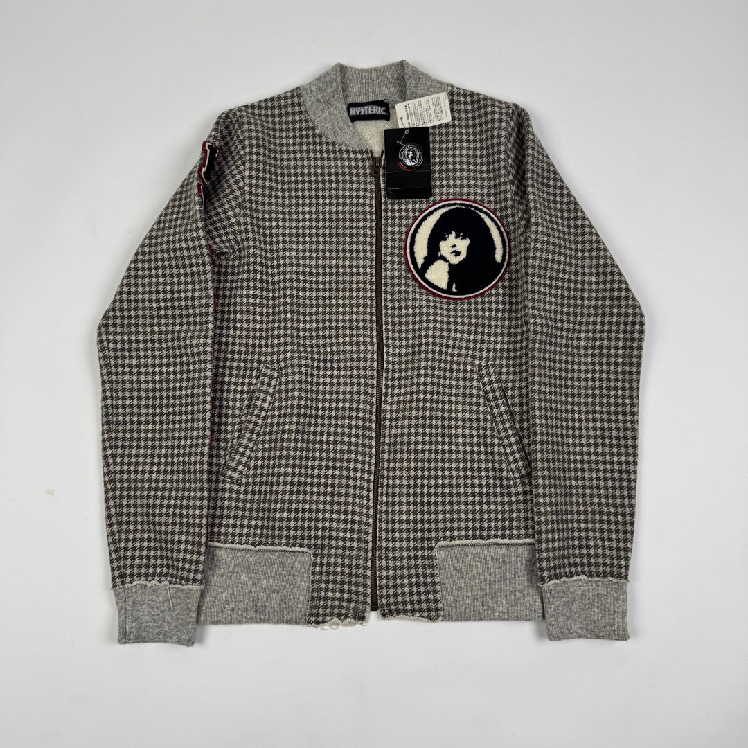 Hysteric Glamour Checkered Bomber Sweatshirt