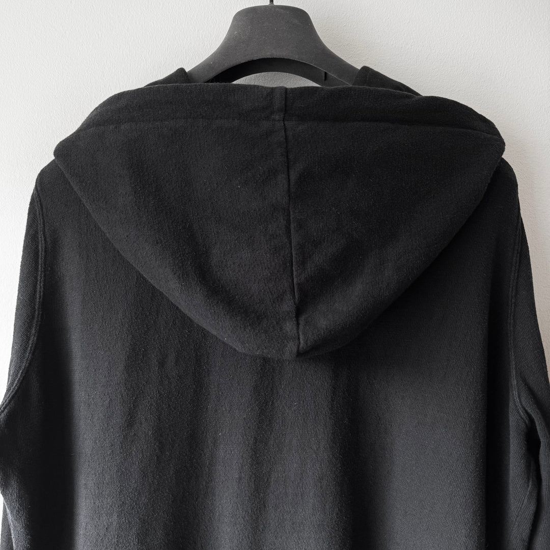 Rick Owens DRKSHDW FW2016 Black Cotton Jason Zip-Up Hoodie