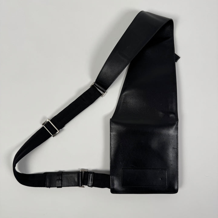 Prada SS1999 Black Leather Crossbody Sling Holster Bag