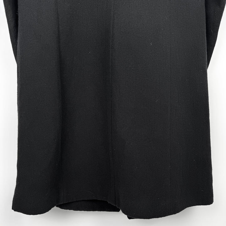 Ann Demeulemeester FW2011 Black Linen/Wool Double Breasted Coat