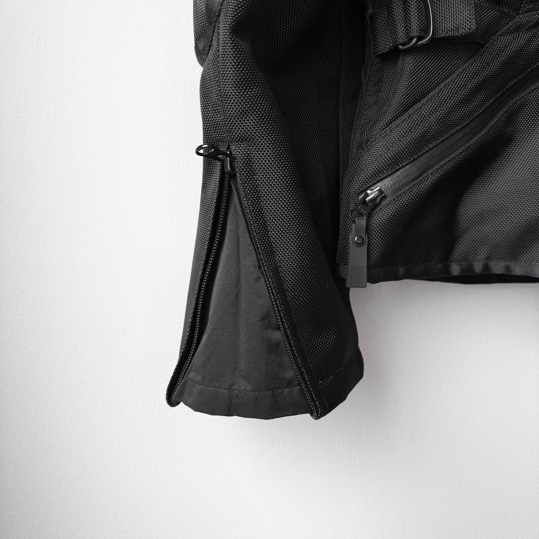 Issey Miyake AW2000 Black Ballistic Nylon X-Ray Cargo Bomber Jacket