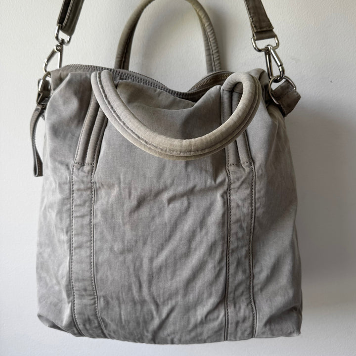 Martin Margiela 2010 Gray Cotton Canvas Crossbody Sailor Bag