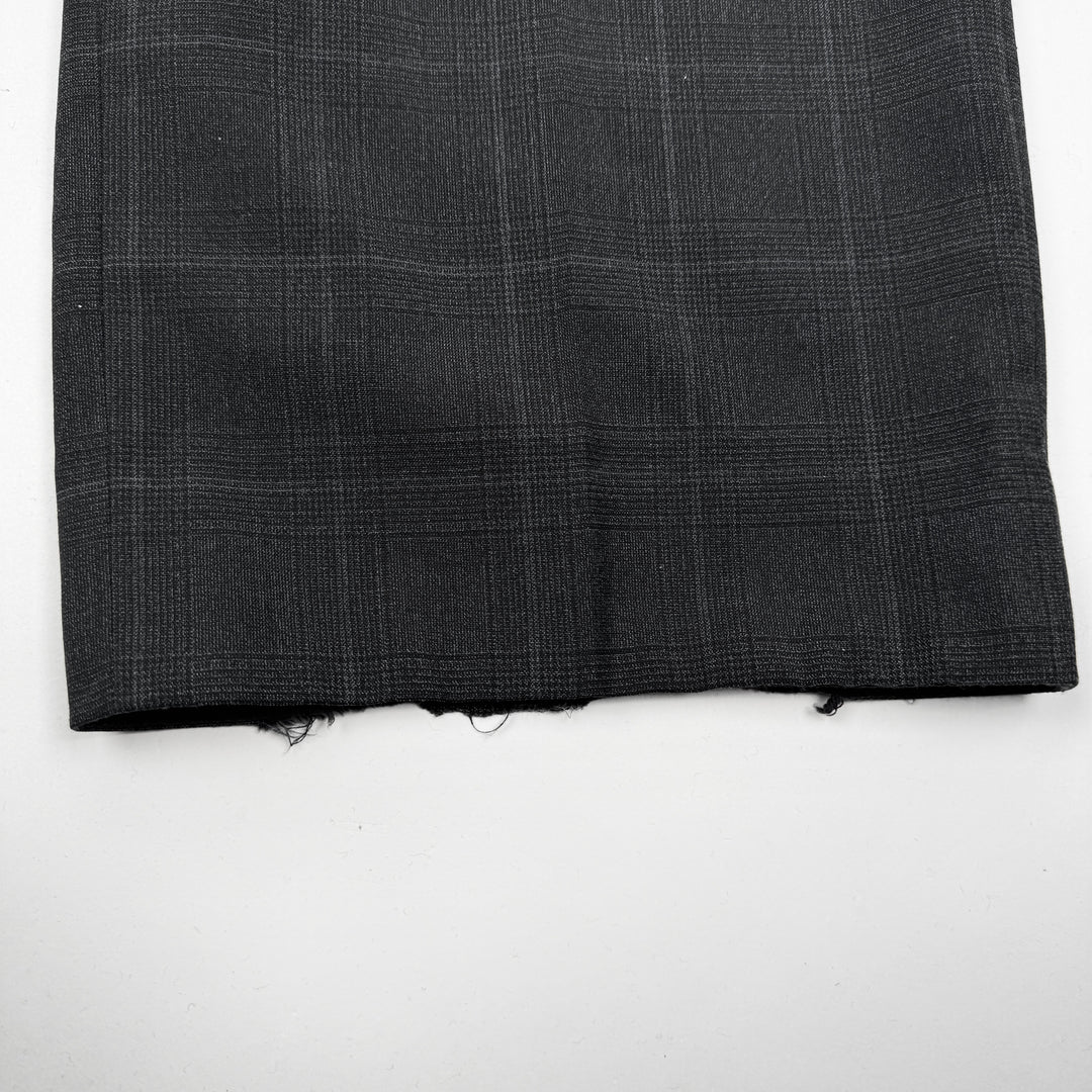 Miu Miu 2022 Checkered Prince Of Wales Pleated Fine Wool Pants