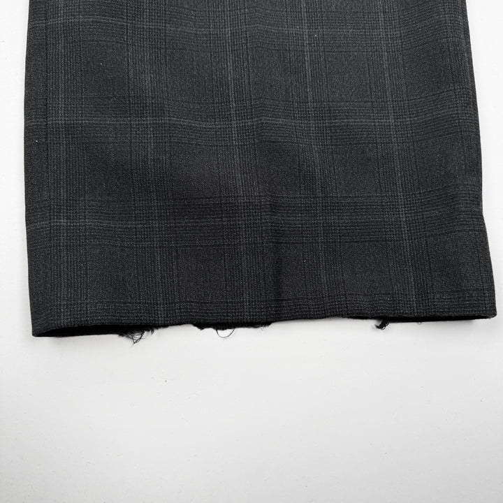 Miu Miu 2022 Checkered Prince Of Wales Pleated Fine Wool Pants