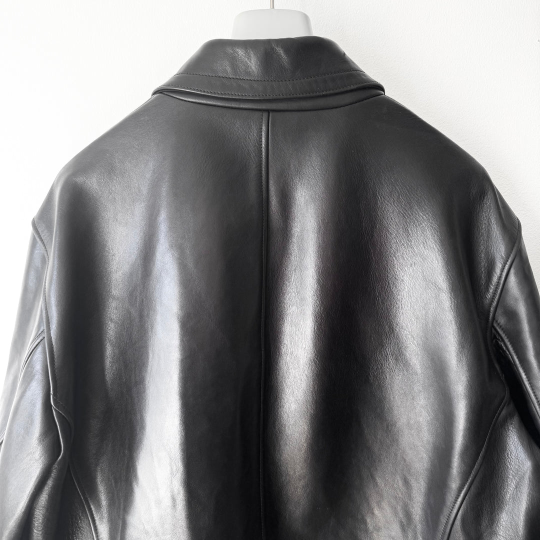 Prada 1990’s Dark Brown Horse Leather Jacket