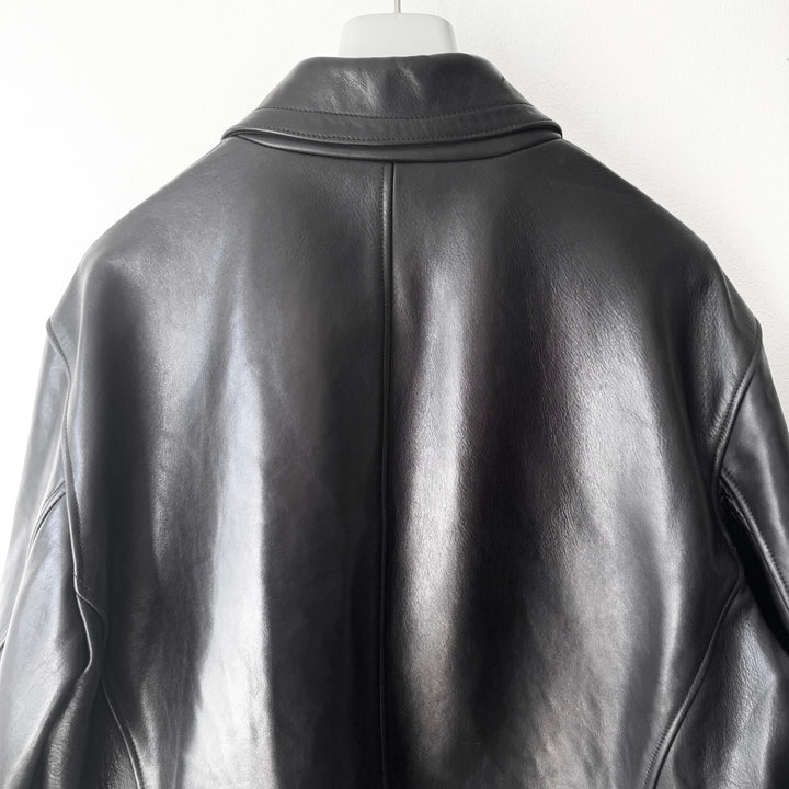Prada 1990’s Dark Brown Horse Leather Jacket