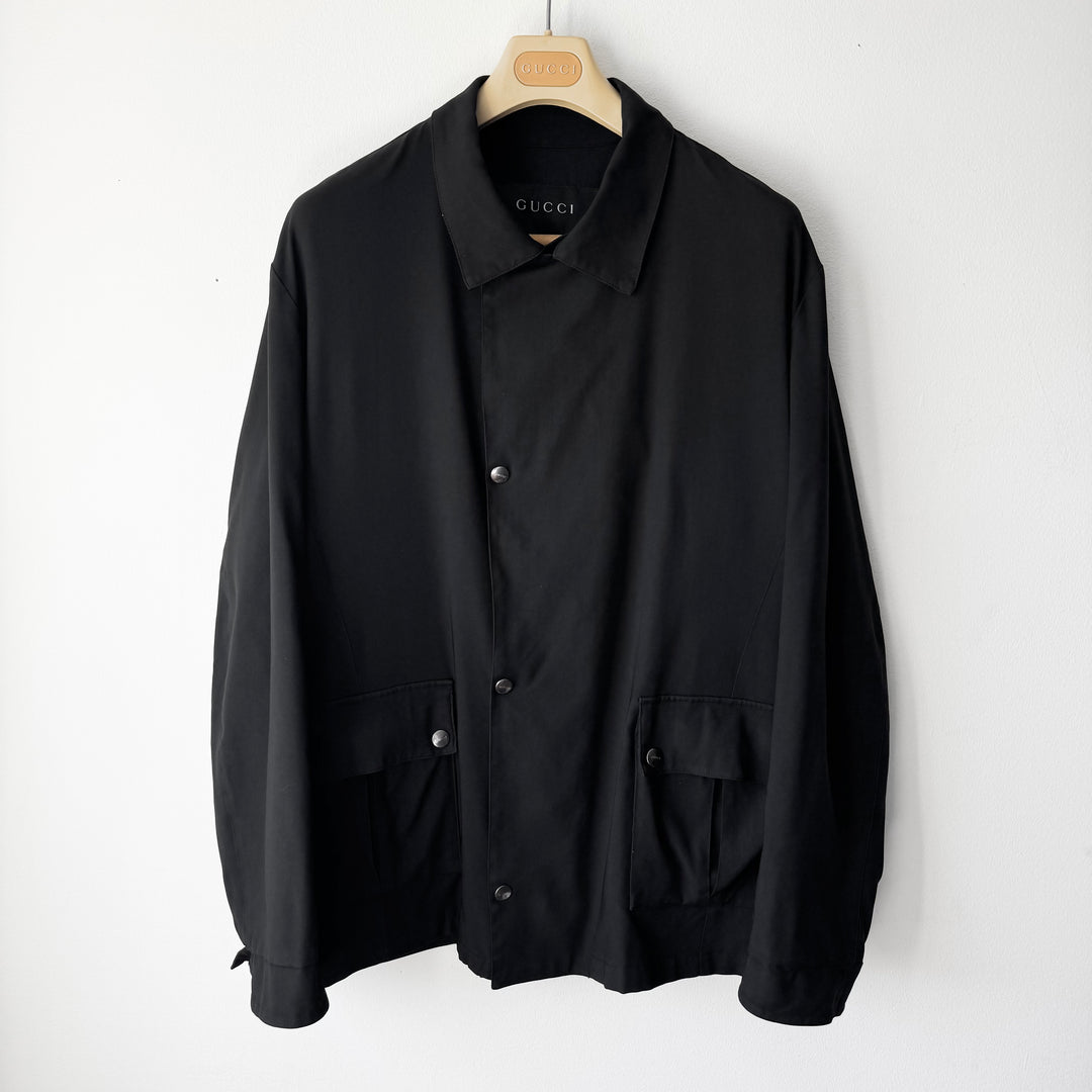 Gucci By Tom Ford SS1999 Black Nylon Multi Pocket Jacket