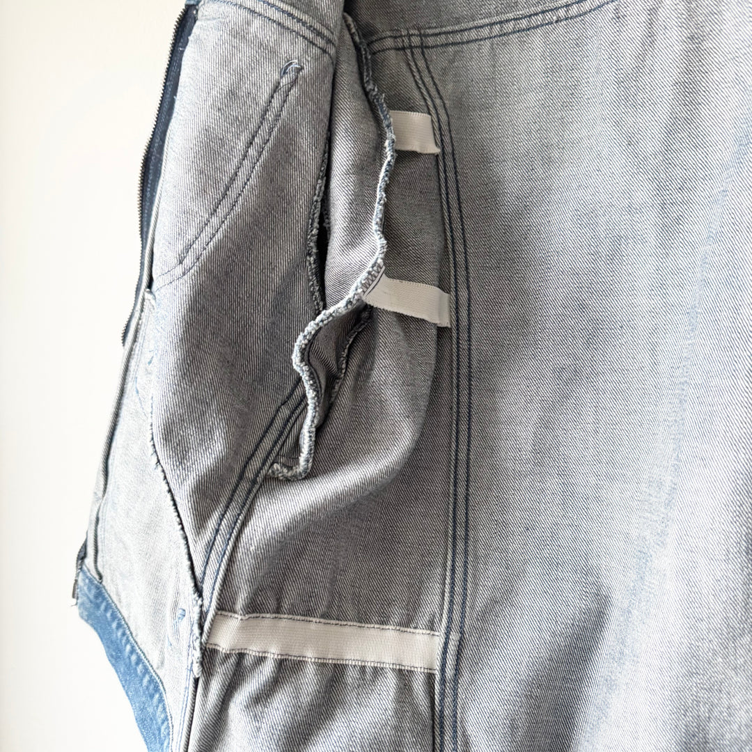 Gucci By Tom Ford SS2004 Cropped Washed Denim Western Moto Jacket