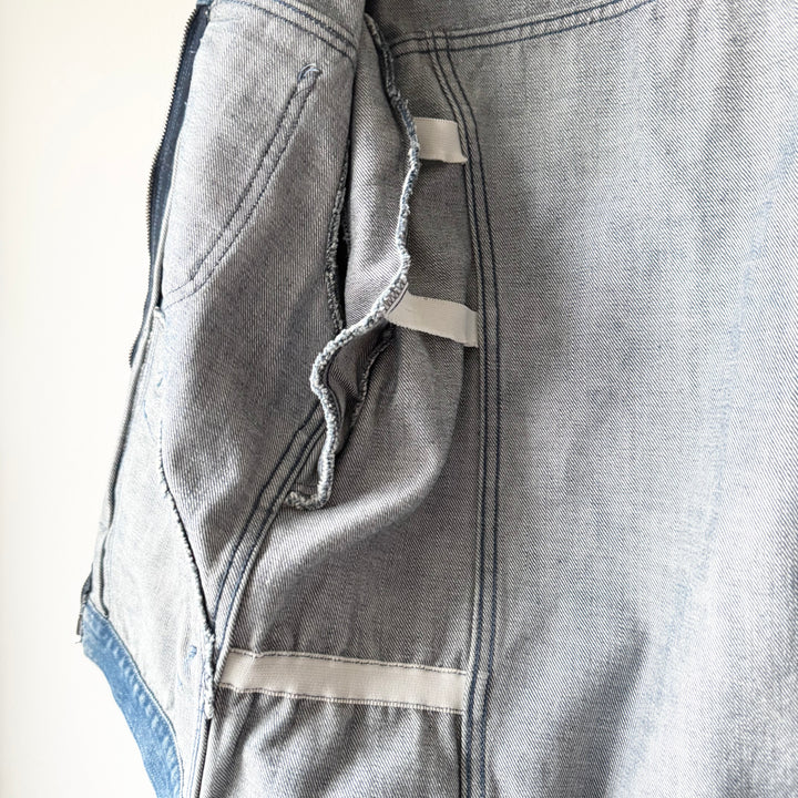 Gucci By Tom Ford SS2004 Cropped Washed Denim Western Moto Jacket