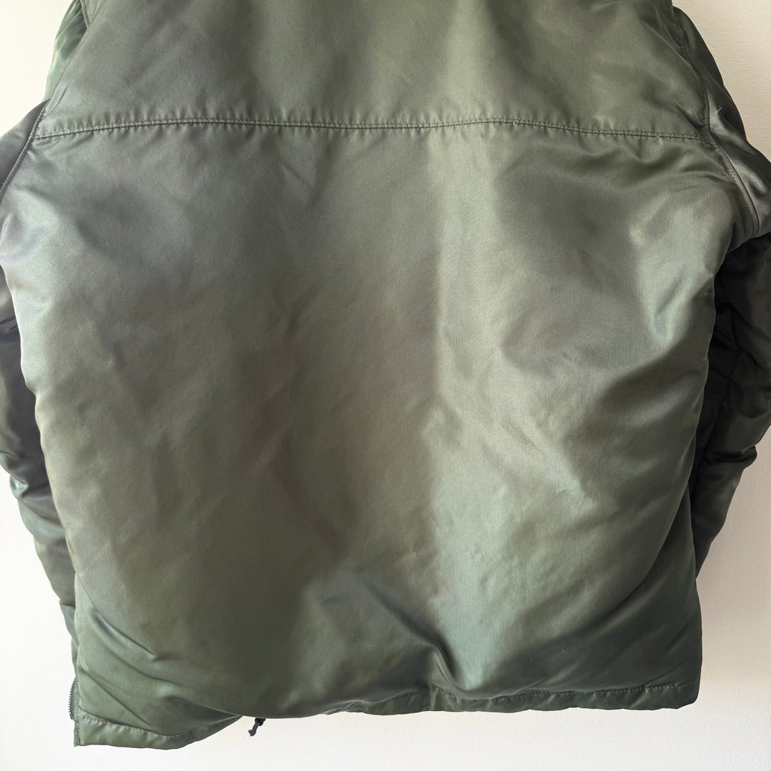 Gucci By Tom Ford FW1998 Cold Olive Double Zip Down Puffer Jacket