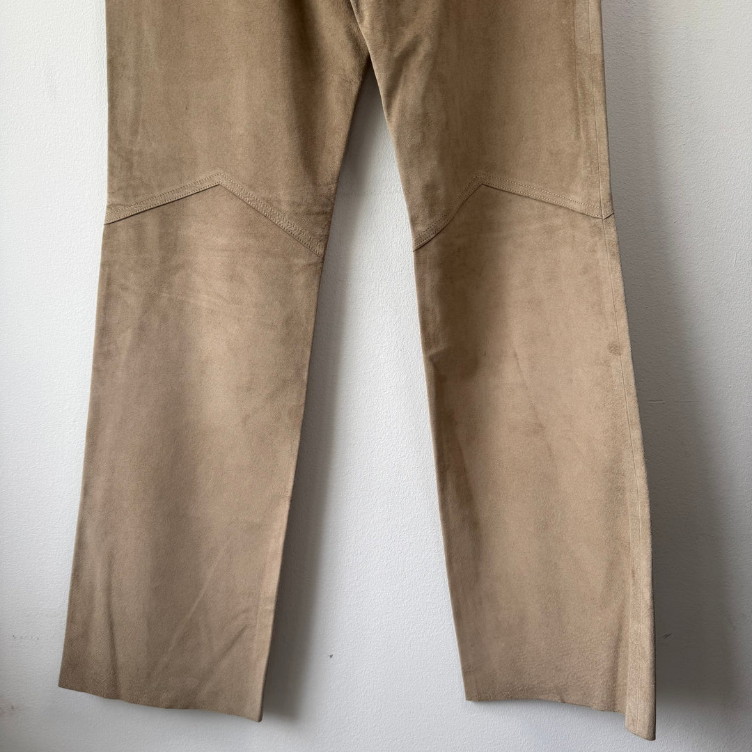 SS2001 Martin Margiela Relaxed Pig Suede Leather Pants
