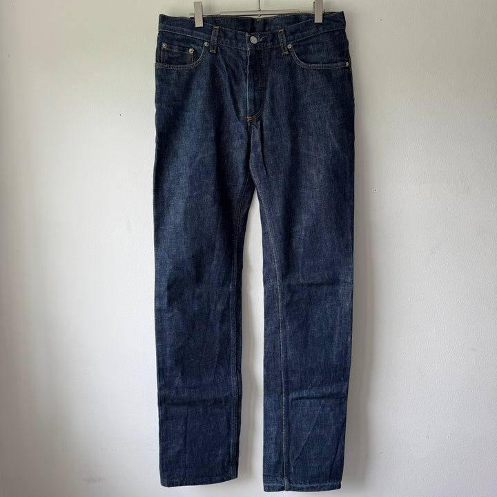 Helmut Lang 1999 Relaxed Cut Vintage Stained Denim