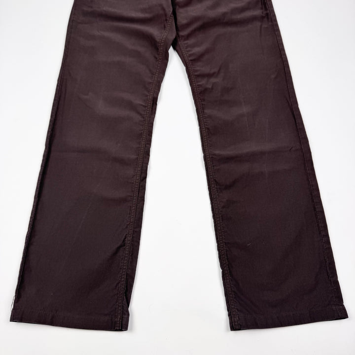 SS2007 Martin Margiela Brown Cotton Relaxed Straight Pants