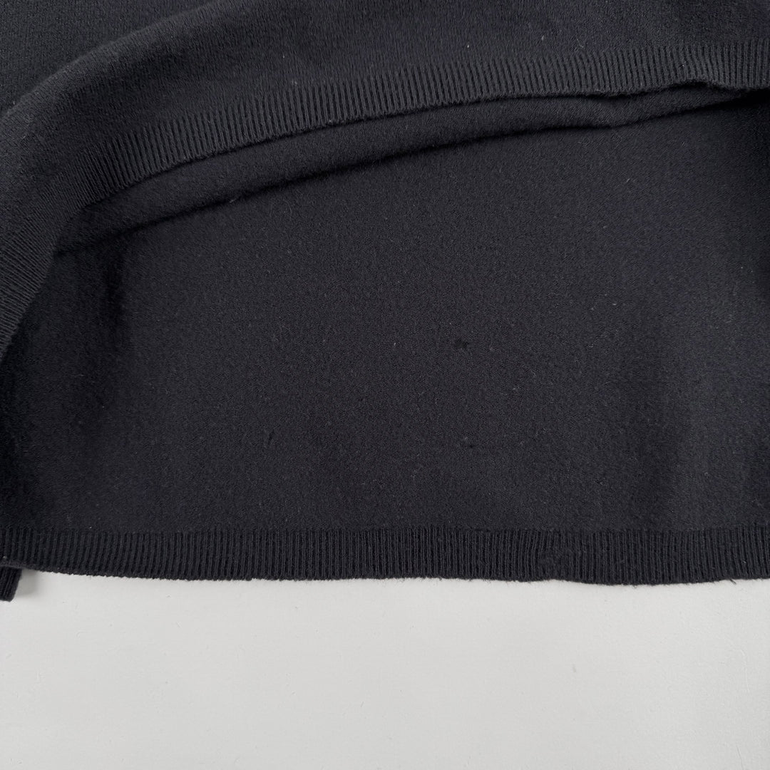 Prada 1990's Dark Gray Wool Knit V-Neck Pullover