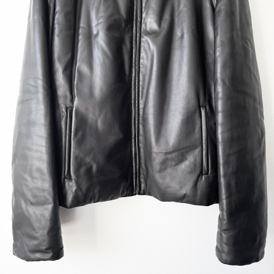 Gucci By Tom Ford FW1999 Black Insulated Reversible Leather Puffer Jacket