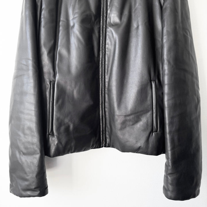 Gucci By Tom Ford FW1999 Black Insulated Reversible Leather Puffer Jacket