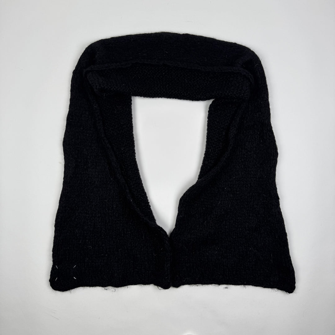 AW2008 Martin Margiela Gray Camel/Mohair/Wool Long Heavy Knit Scarf