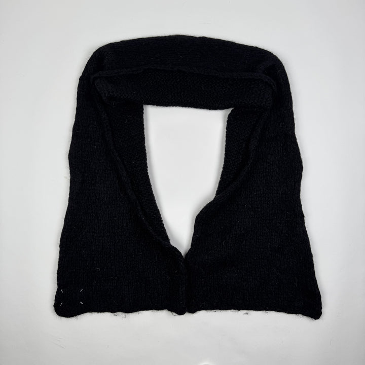 AW2008 Martin Margiela Gray Camel/Mohair/Wool Long Heavy Knit Scarf