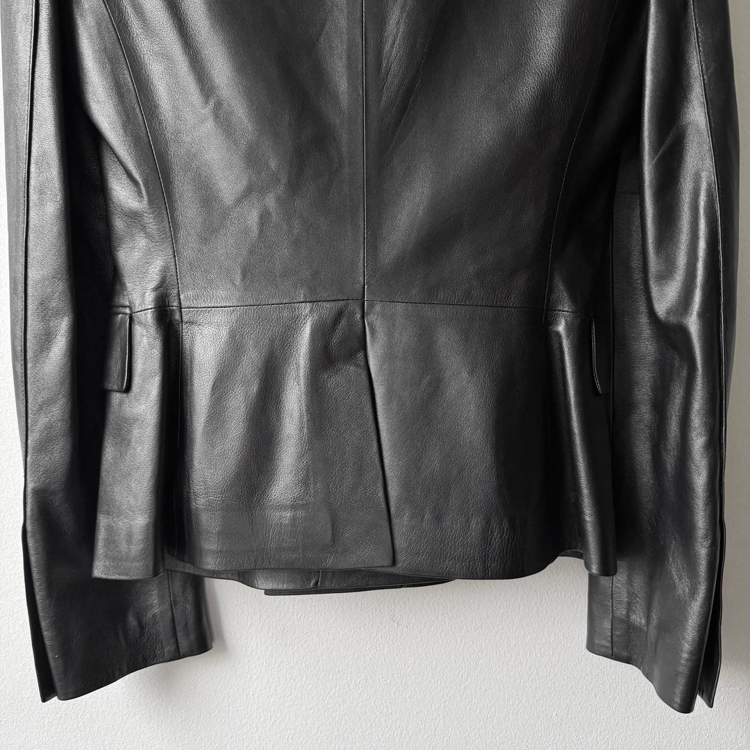 Gucci By Tom Ford FW1997 Black Lamb Leather Blazer