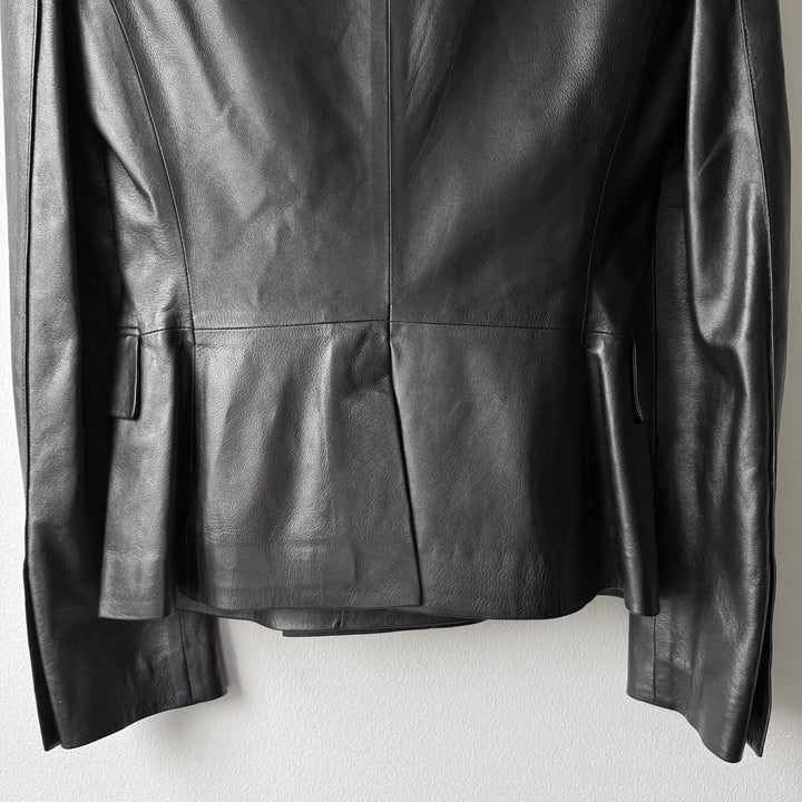Gucci By Tom Ford FW1997 Black Lamb Leather Blazer