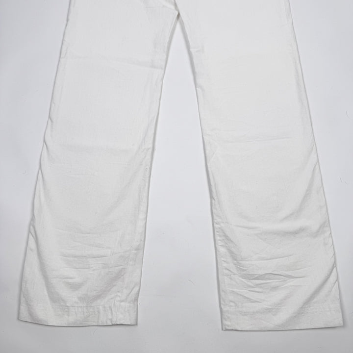 SS2005 Martin Margiela White Cotton Relaxed Straight Pants