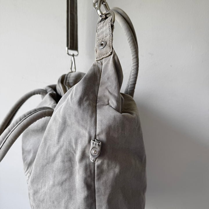 Martin Margiela 2010 Gray Cotton Canvas Crossbody Sailor Bag