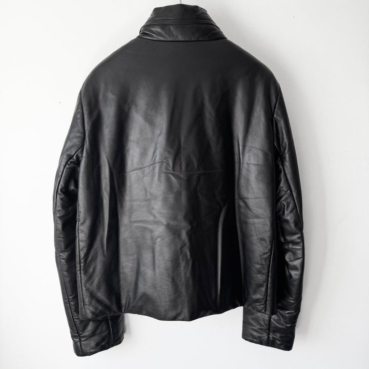 Gucci By Tom Ford FW1999 Black Insulated Reversible Leather Puffer Jacket