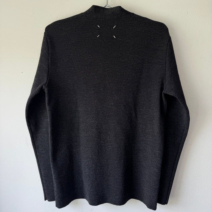 AW1999 Martin Margiela Dark Gray Virgin Wool V-Neck Knit