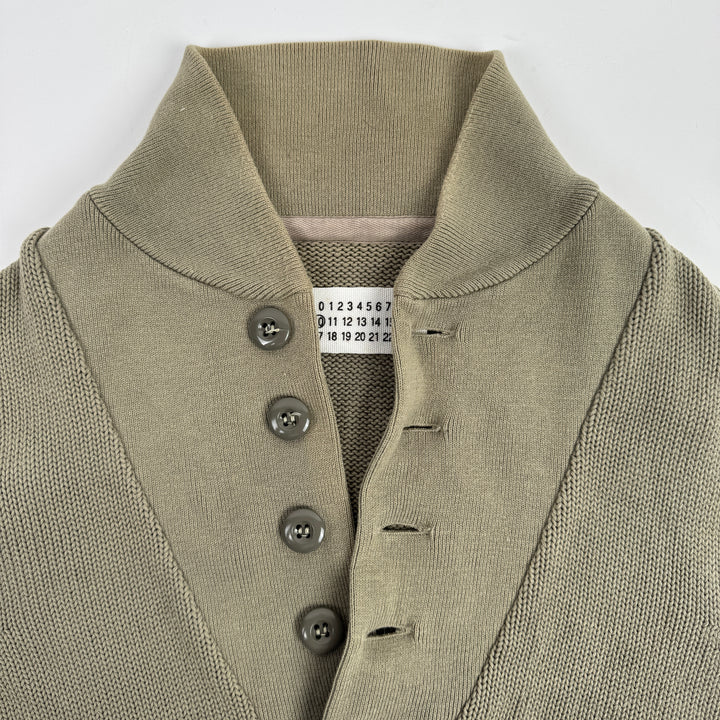 SS2002 Martin Margiela Military Green Cotton Knitted Vest