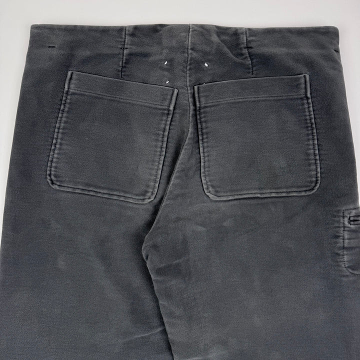 AW2005 Martin Margiela Gray Heavy Moleskin McQueen Pants