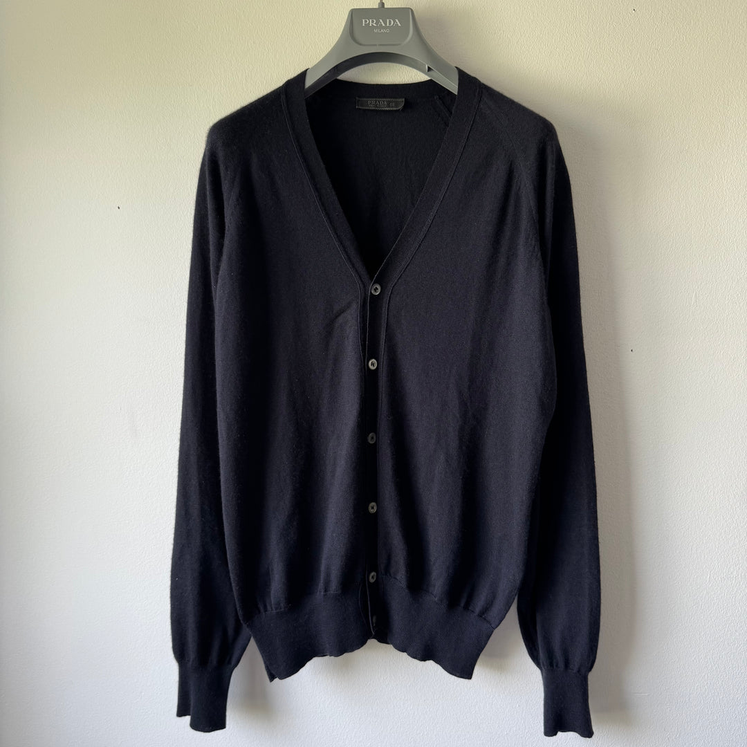 Prada FW2000 Cashmere/Silk Button-Up Cardigan Knit