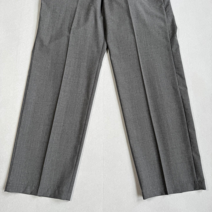 Prada 2024 Main-Line Light Gray Wide Fine Wool Pants