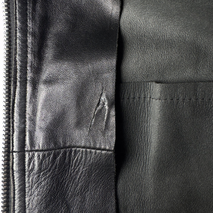 Prada 2000’s Mainline Cropped Leather Moto Jacket