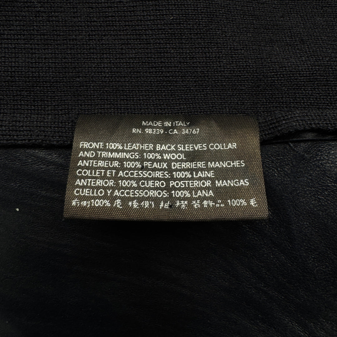 Prada FW2000 Runway Hair On Hide Leather Button-Up Knit