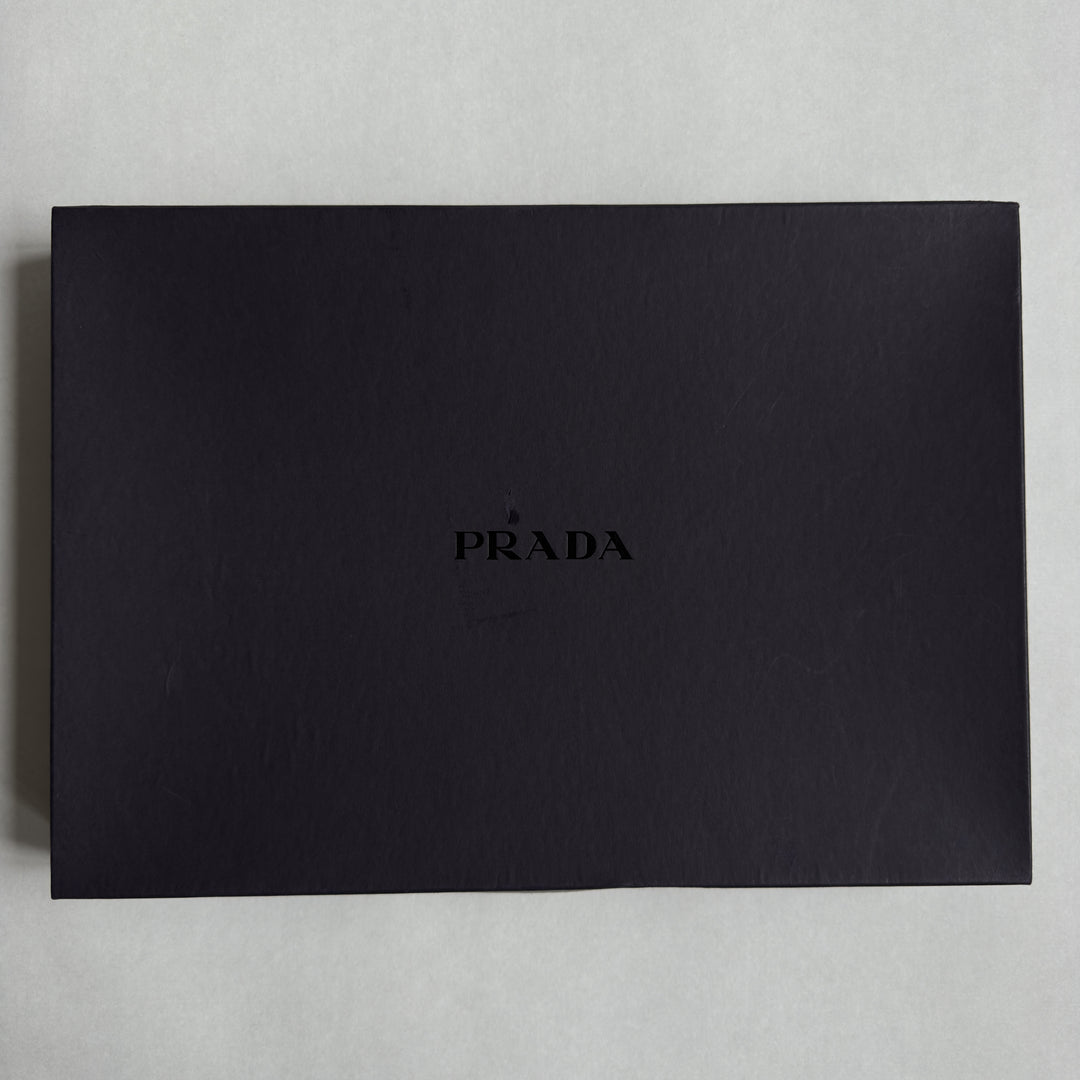 Prada FW2000 Runway Hair On Hide Leather Button-Up Knit