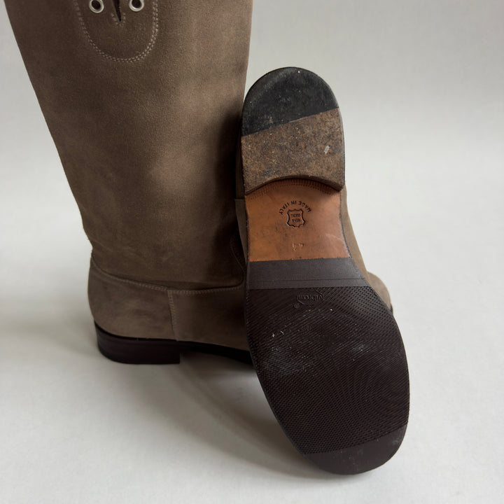 2005 Martin Margiela Khaki Suede Leather Boots
