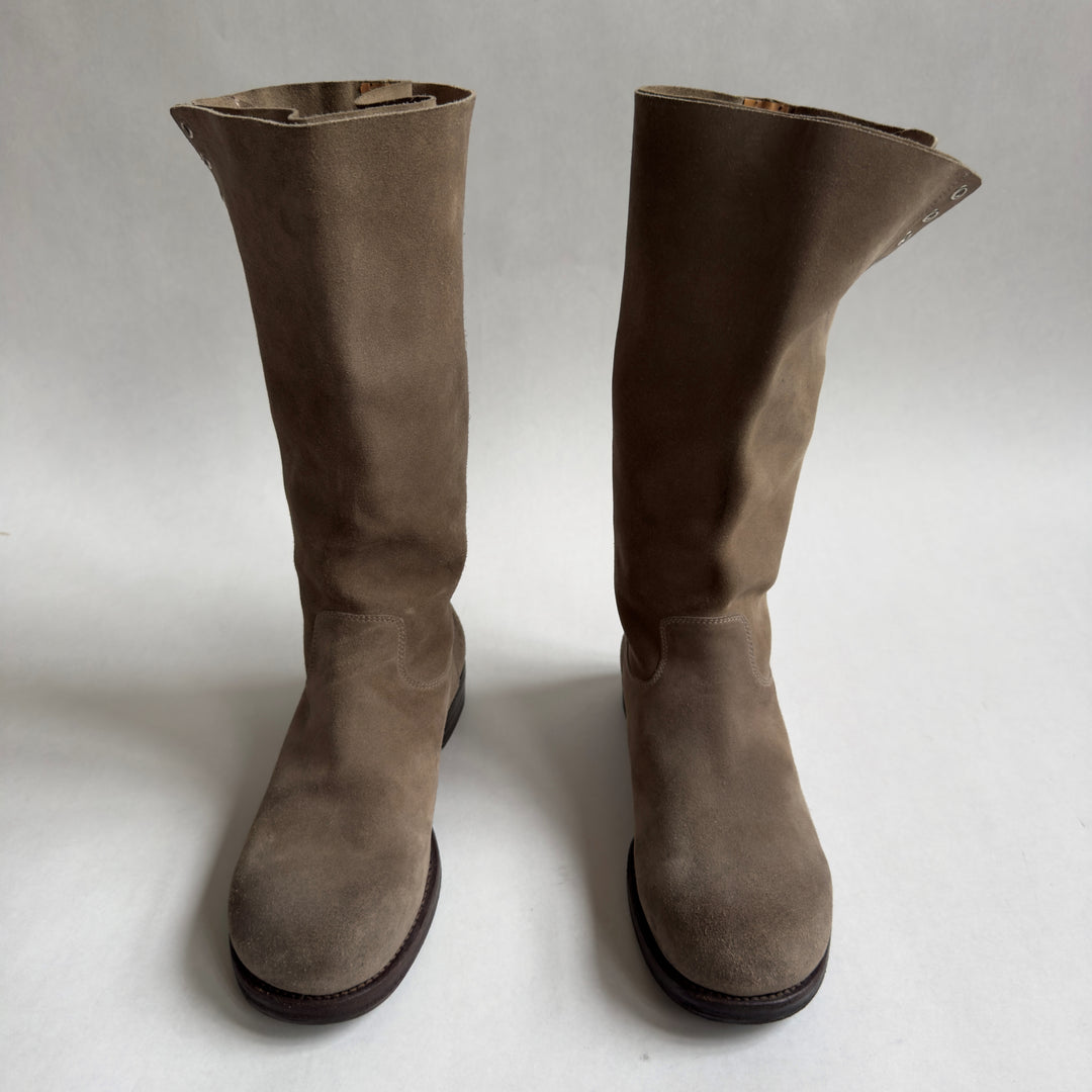 2005 Martin Margiela Khaki Suede Leather Boots