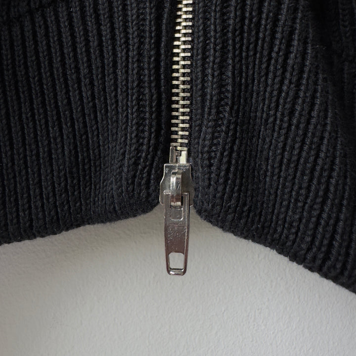 SS1999 Martin Margiela Cotton Zip-Up Drivers/Truckers Knit